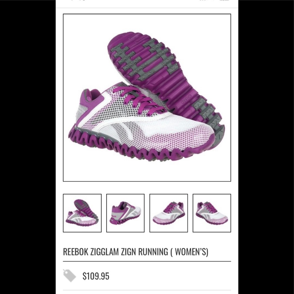 Reebok Zigglam Zign sneakers, size 8.5